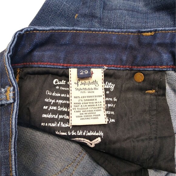 Cult Of Individuality Karma Straight Leg Jeans 32x33 Size 29 Style# 725-142K EUC - Picture 4 of 10